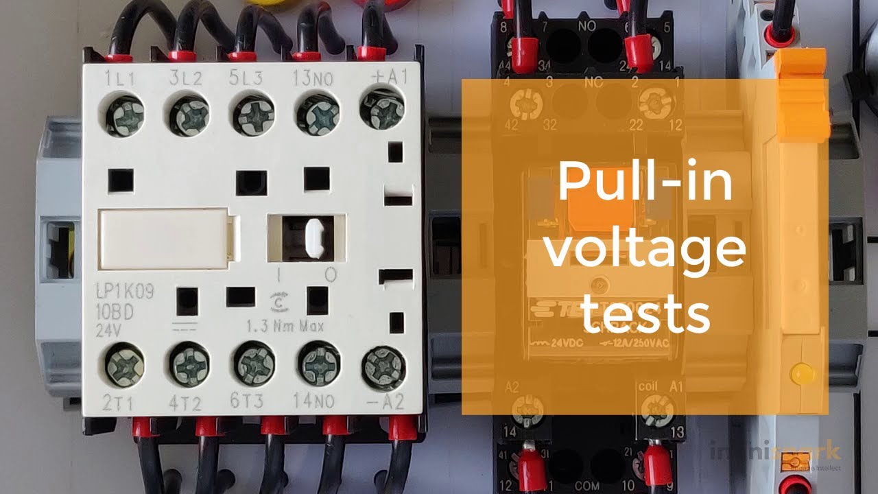 Relays and contactor pull-in voltage tests