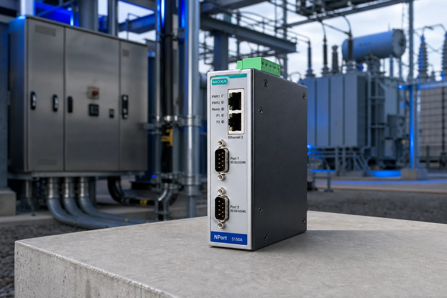 150a dc contactor — SAYOON official product with illustrative industrial background (not a real site photo)