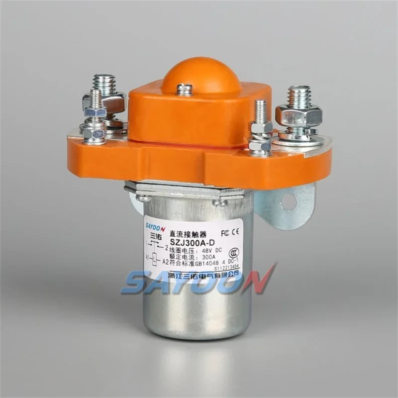 SAYOON DC contactor view for recording 24VDC coil requirements