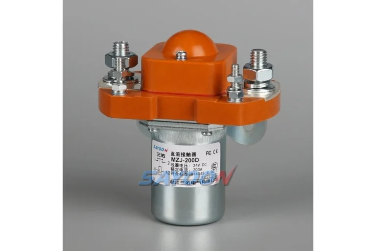 SAYOON DC contactor shown for a nameplate replacement review