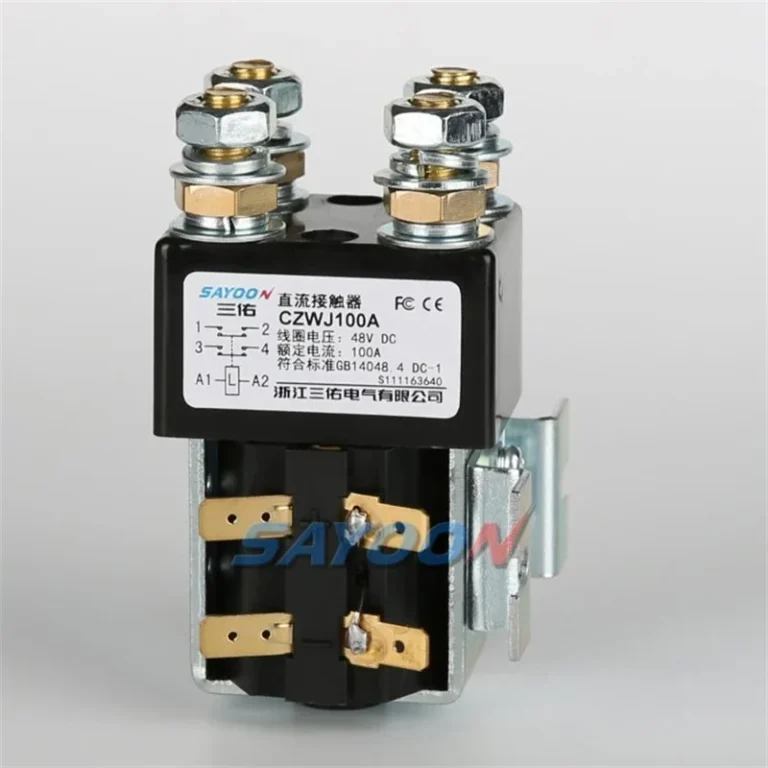SAYOON DC contactor shown for a RoHS compliance document review