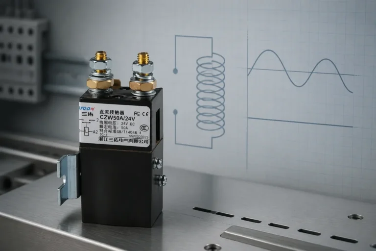 Featured image showing DC contactor coil context for AC versus DC coil differences