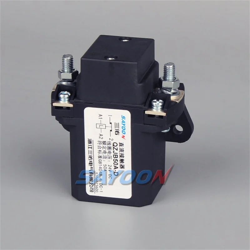 SAYOON DC contactor product view for a packing label review