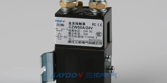 SAYOON CZW50A normally open DC contactor for documented coil RFQ
