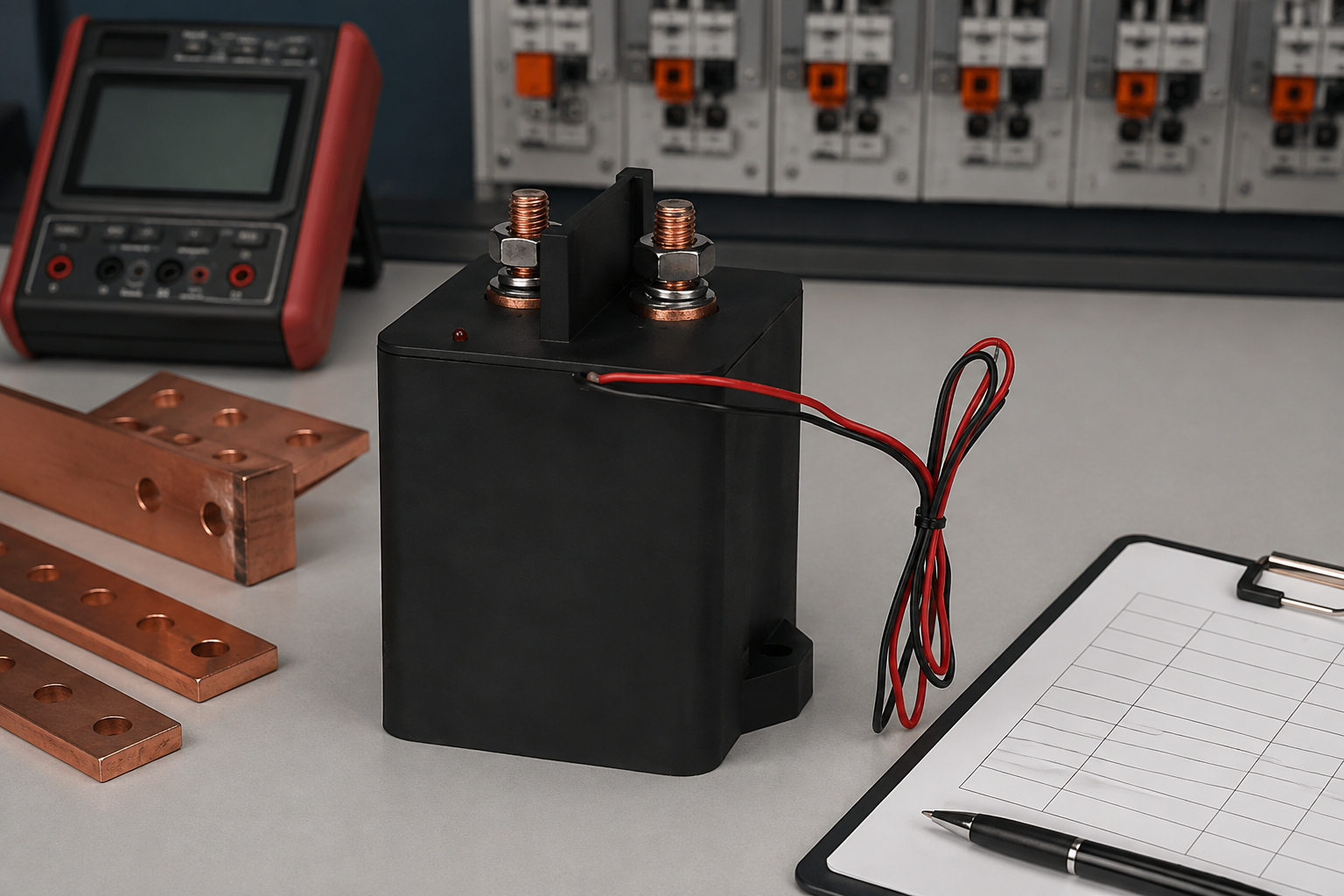 HEV600 Hochspannung Epoxidharz-versiegelter DC-Schütz Testvorbereitung für BESS DC-Schütz Inbetriebnahmeliste