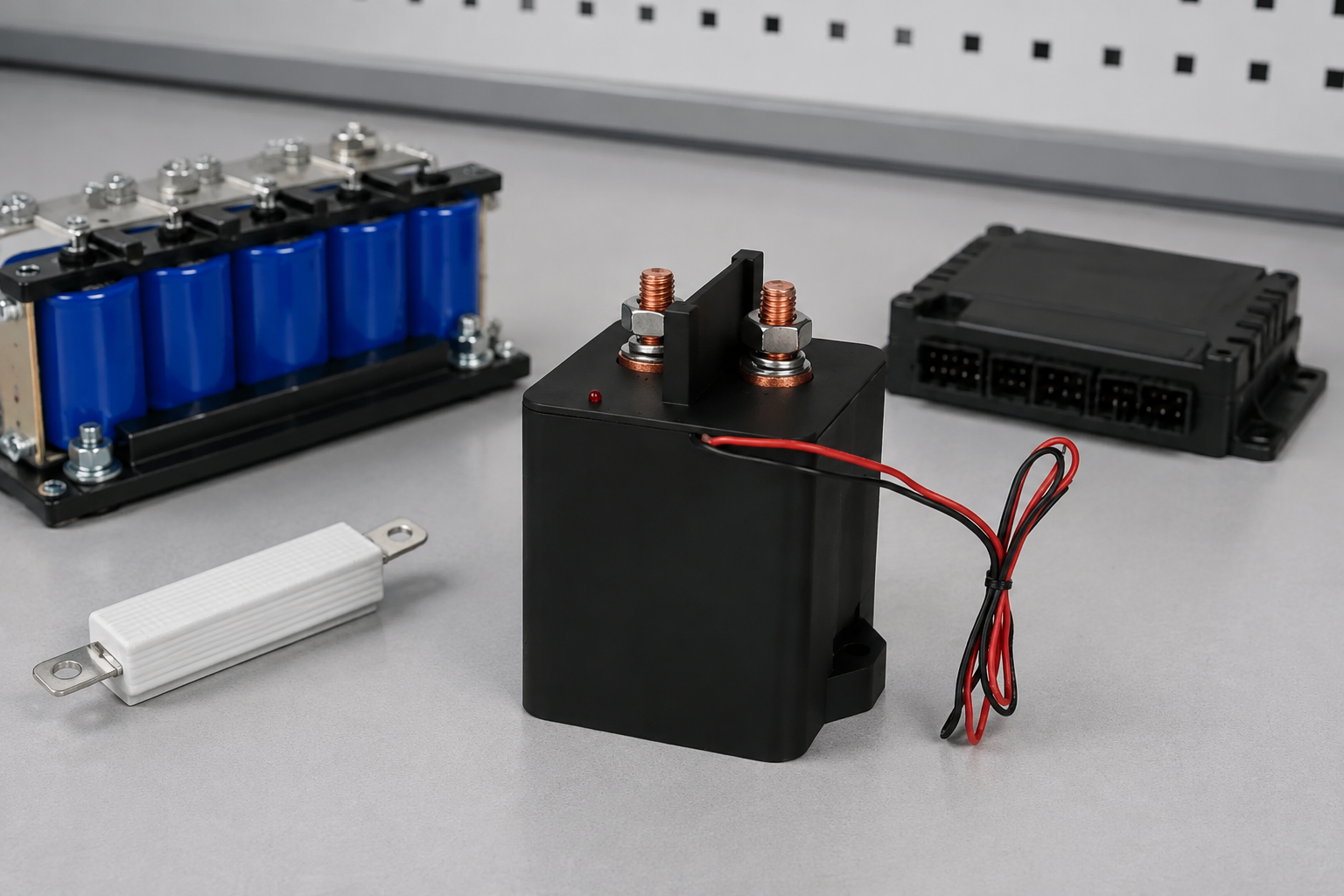 Anwendungsüberprüfung des hochspannungsfesten, epoxidharzversiegelten DC-Schützes HEV600 für die Checkliste zur Inbetriebnahme von BESS-DC-Schützen