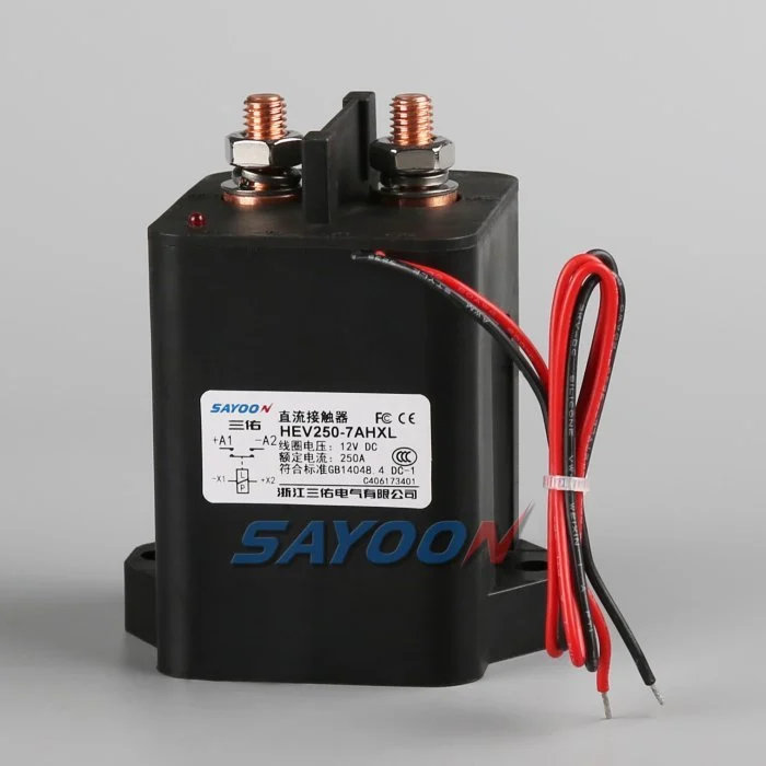 HEV250 high-voltage sealed DC contactor product reference for EV Contactor Weld Detection Methods
