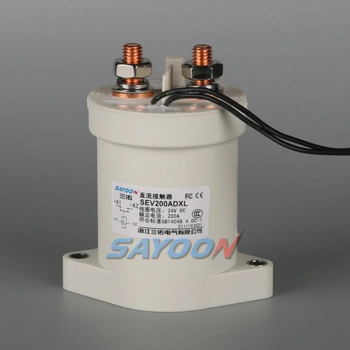 SEV200ADXL sealed high-voltage DC contactor front product reference