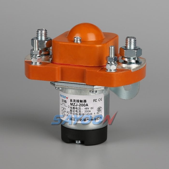 MZJ-200A normally open DC contactor front product reference