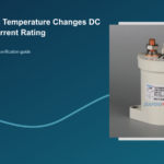 Cómo influye la temperatura ambiente en la intensidad nominal de un contactor de corriente continua