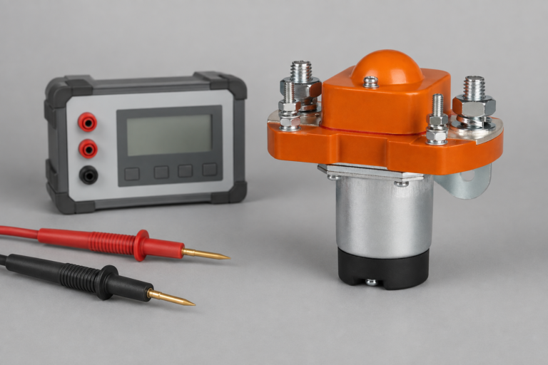 MZJ-200A Normally Open DC Contactor in an engineering scene for dc contactor voltage drop test