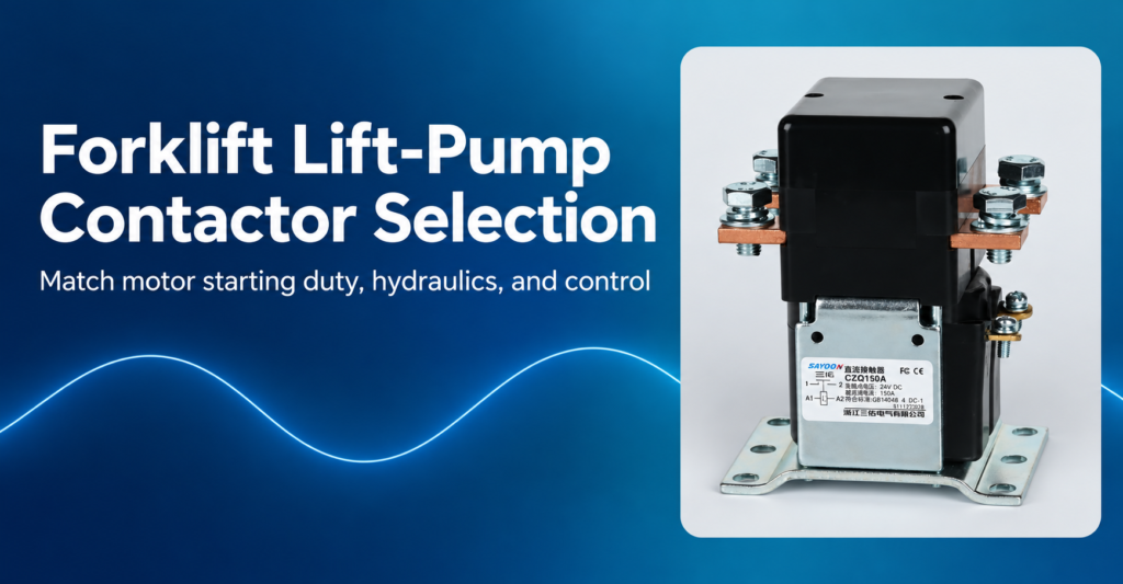 Forklift Lift-Pump Contactor Selection
