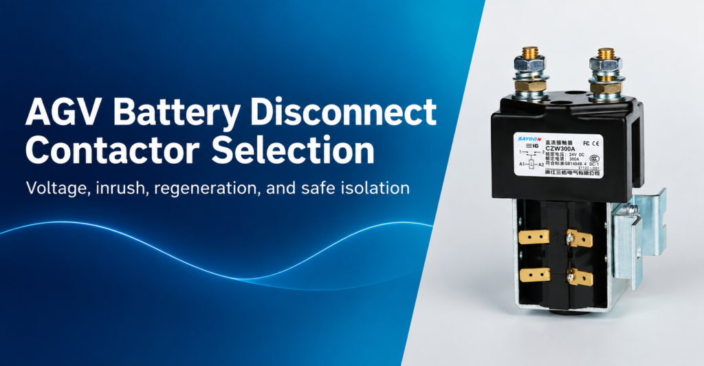 AGV Battery Disconnect Contactor Selection