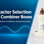 DC Contactor Selection for Solar Combiner Boxes