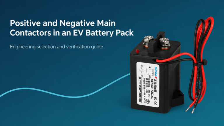 Positive and Negative Main Contactors in an EV Battery Pack featured banner