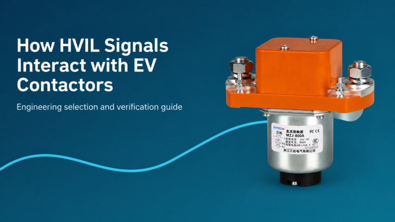 How HVIL Signals Interact with EV Contactors featured banner