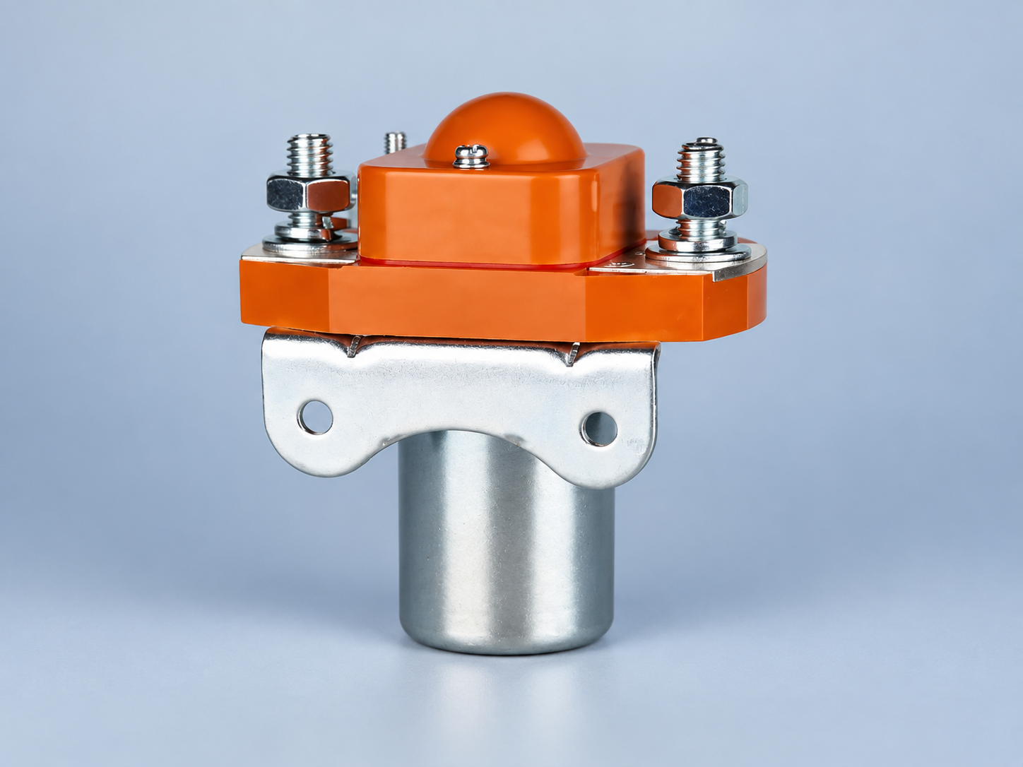 Vista trasera del auténtico contactor Sayoon SZJ200A-D de CC con soporte de montaje de dos tornillos