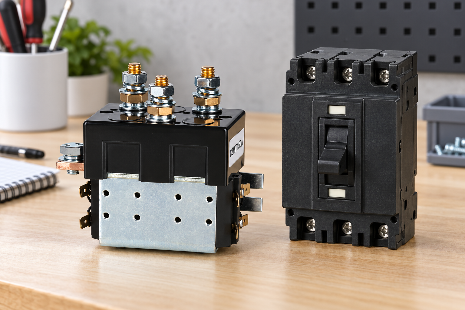 CZWT150A construction reference for dc contactor circuit breaker coordination