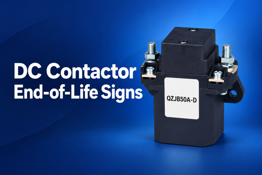 DC Contactor End-of-Life Warning Signs