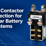 DC Contactor Selection for Solar Battery Systems