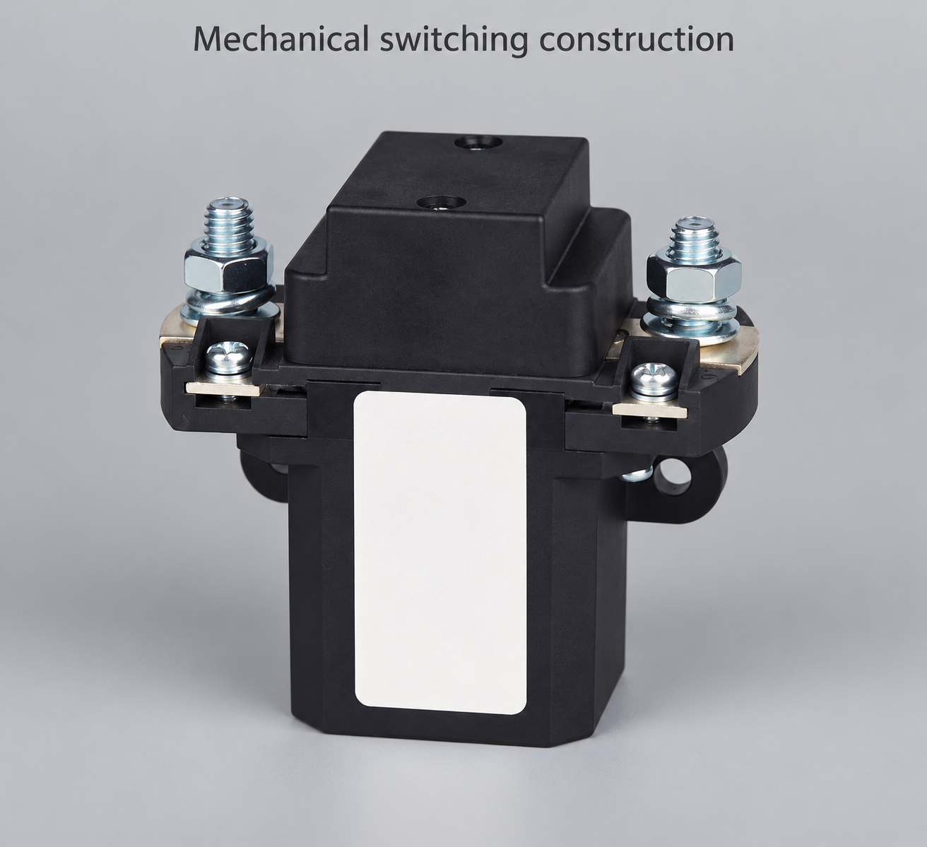 QZJ100A reference contactor construction with two main studs and stepped black housing